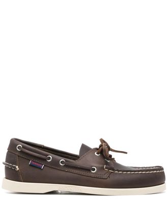 Sebago Dark Brown Leather Loafers