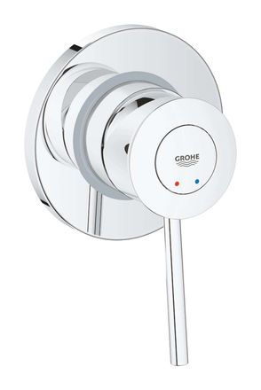GROHE Bauclassic - Grifo De Ducha Empotrado, Con Cuerpo De Montaje, Cromo 29048000