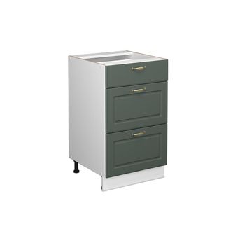 Vicco Armario De Ba&ntilde;o Fame-line, Verde Dorado Casa De Campo, 50 X 81.6 Cm Sin Encimera Vicco