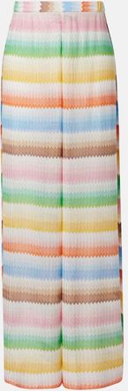 Missoni Zigzag knitted wide-leg pants