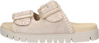 Gabor Schoenen, Dames, Beige, 43 EU, Su&egrave;de, 741.3 Sandal