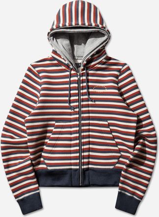 AFB Double Layered Zip Up Hoodie Red