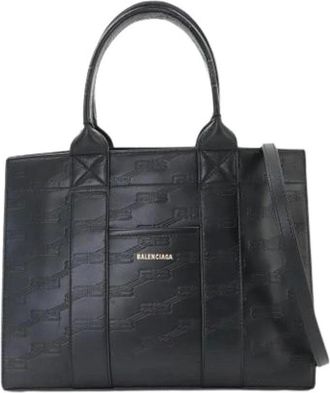 Balenciaga Pre-owned Vintage Tote Bag - Dames - Pre-owned - Zwart - Maat: ONE Size Leer