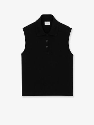 Saint Laurent Polo Cassandre in cotone - SAINT LAURENT - gender_Woman