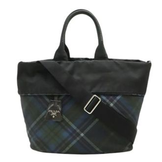 Prada Pre-owned Tote Bags, female, Multicolor, Size: ONE SIZE Pre-owned Nylon 2way Tote Bag