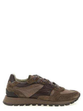Brunello Cucinelli Brown Lace Up Sneakers