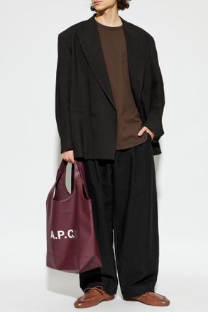 Christophe Lemaire T-shirt With Pocket, Mens, Brown