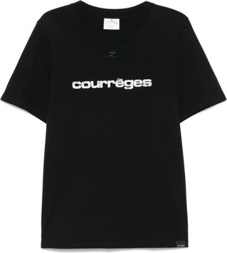 Courrèges T-shirt AC con stampa - Nero