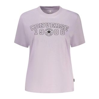 Converse Mujer, Camisetas, P&uacute;rpura, Talla: S