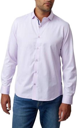 Stone Rose Long Sleeve Dry Touch Shirt In Lavender