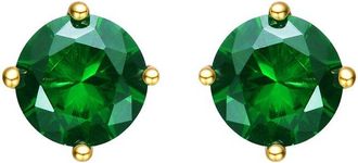 Rachel Glauber 14K Plated Cz Studs