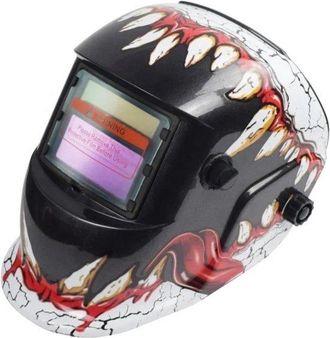 OEM Casco De Soldadura Autom&aacute;tico Con Energ&iacute;a Solar, Interruptor De Luz Autom&aacute;tico, Capucha De Soldadura Y M&aacute;scara Protectora (rojo)