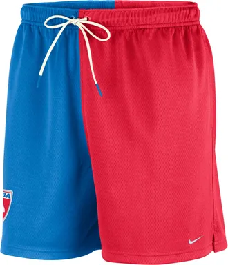 Nike WNBA 30th Flow Mesh Shorts Light Photo Blue Action Red Sail White IO1378-435