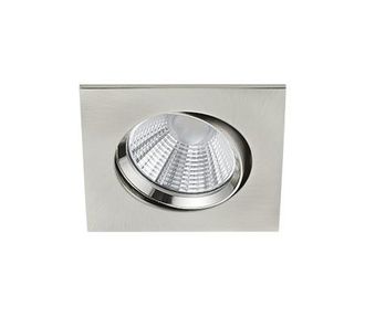 Trio Pamir Led 5.5w 3000k Nickel Trio Lighting Foco Empotrable Cuadrado