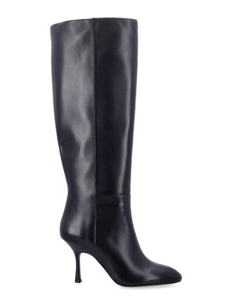 Stuart Weitzman Black Knee-high Leather Boots
