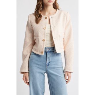 Frame Denim The Tweed Jacket in Azalea Multi at Nordstrom Rack, Size Large