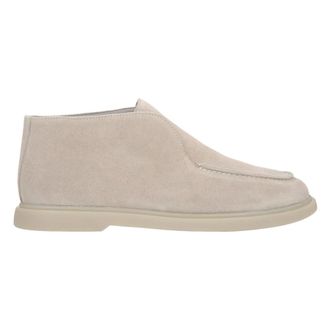 Estro & Luminara Hoge Enkel Loafers - Dames - Schoenen - Beige - Maat: 39 EU Leer