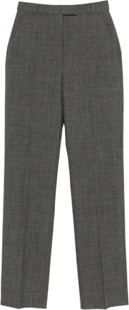 Alexander McQueen Pantaloni dritti in lana - Grigio