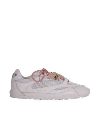 Pinko Minimalist White Sneakers with Technical Mesh