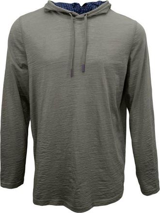 Lords of Harlech Hugo Extra Fine Merino Wool Lightweight Hoodie in Sage at Nordstrom, Size Xx-Large