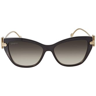 Ferragamo Ferragamo Black Cat Eye Ladies Sunglasses SF928S 001 55