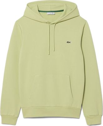 Lacoste Lightweight Cotton Fleece Pullover Hoodie in Birch at Nordstrom, Size 7