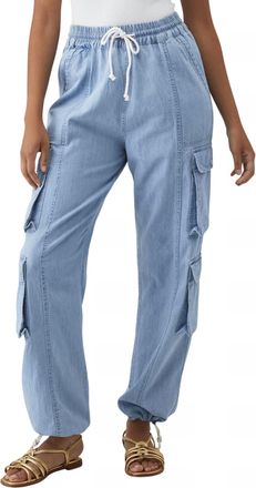 Beach Riot Cassius Pant In Denim Daze