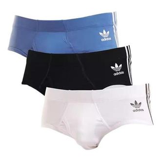 adidas Originals 3 Stripe Brief Black White Blue 4A1M50-909