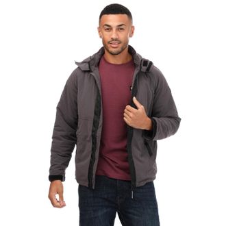 Weekend Offender Heren Weekendverdediger Vienna Nylon Jas in Grijs