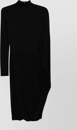 Stella McCartney asymmetric long-sleeve knee-length dress