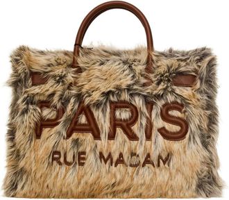 Rue Madam Aspen Tote - Dames - Tassen - Bruin - Maat: ONE Size Katoen