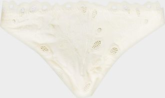 SIMKHAI Gina Embroidered Bikini Bottoms