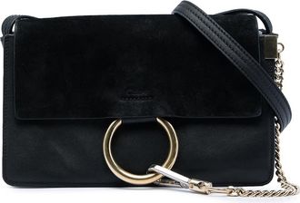 Chlo&eacute; Pre-owned Chloe Small Suede and Calfskin Faye Crossbody Ladies K3PJUFXJPIAW9I1M