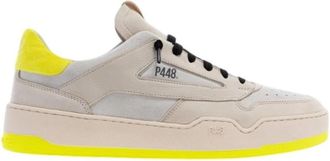P448 Beige Sneakers Regular Fit - Heren - Sneakers - Beige - 39 EU - Leer - Schoenen