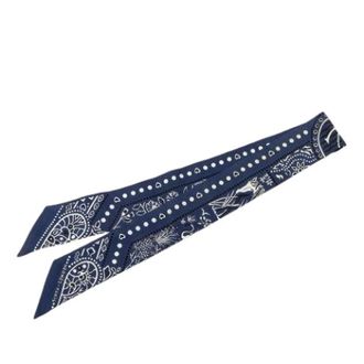 Herm&egrave;s Pre-owned Twilly Scarf Entre Ciel Et Mer Bandana - - Pre-owned - Donna - Blu - ONE SIZE