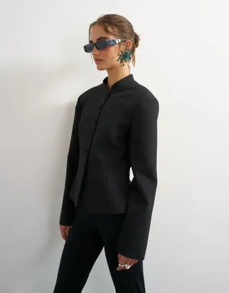 Topshop giacca coordinata Drummer nera-Nero