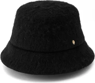 Helen Kaminski Rita Wool Blend Bucket Hat in Black at Nordstrom