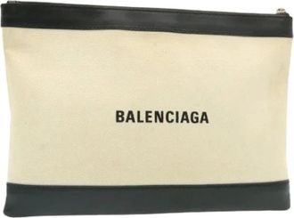 Balenciaga Pre-owned Clutches, female, Beige, Size: ONE SIZE Pre-owned Vintage Clutch