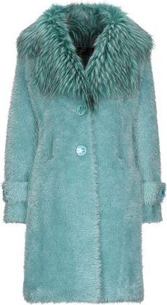 Elisabetta Franchi ROPA DE ABRIGO - Borreguito y pelo ecol&oacute;gico en YOOX.COM