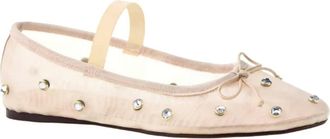 Chinese Laundry Womens Adette Stone Mesh Flat Shoes In Nude