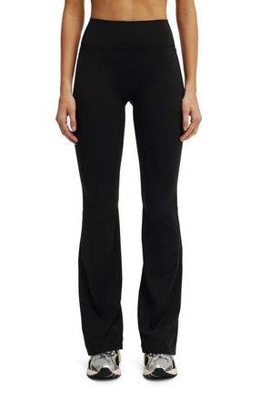 Cotton On Womens Active Ultra Luxe Invisible Scrunch Flare in Black at Nordstrom, Size X-Small