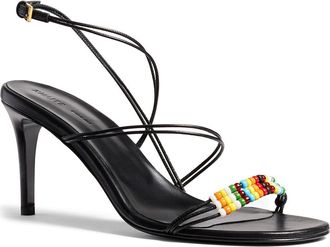 Khaite Beaded Loop Sandal in Black Multi at Nordstrom, Size 8.5Us