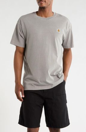 Carhartt Work in Progress Mens Nelson Oversize Logo Patch T-Shirt in Yosemite (Grmnt) at Nordstrom, Size Xx-Large
