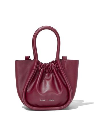 Proenza Schouler Kleine shopper met ruches - Rood