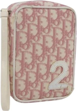 Dior Pre-owned Clutches, female, Pink, Size: ONE SIZE Pre-owned Vintage Pouch
