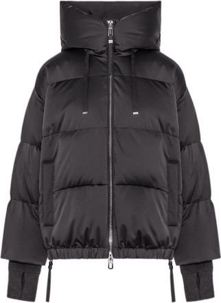 Duno Korte Parka Jas - Dames - Gewatteerde jassen - Zwart - XS - Jassen