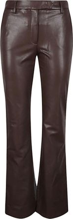 True Royal Bruine broek voor een stijlvolle uitstraling - Dames - Wijde Broeken - Bruin - M - Broeken