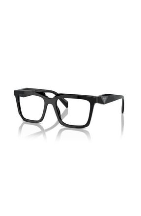 Prada 54mm Rectangle optical glasses in Black at Nordstrom