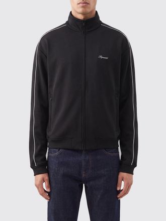 Represent Felpa con zip a collo alto con logo e bande a contrasto