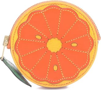 Herm&egrave;s Portamonete Tutti Frutti con zip 1994 - Arancione